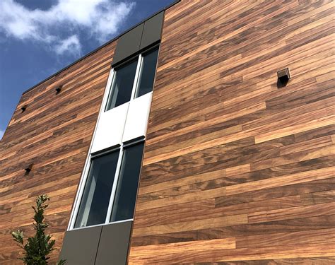 wood look exterior metal panels